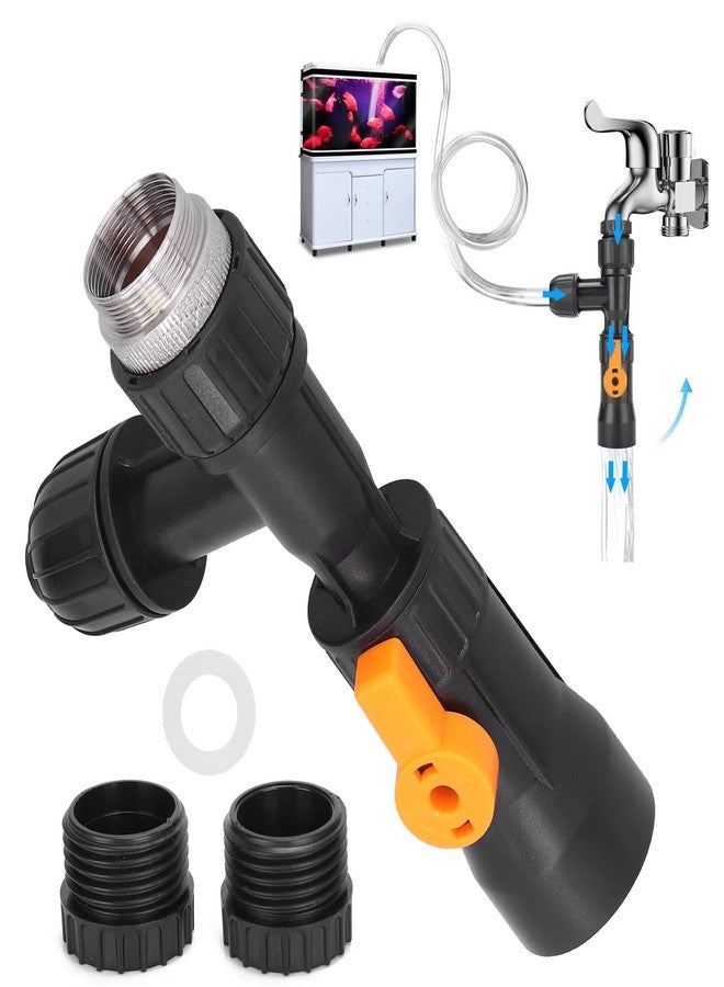 LenTLy Aquarium Water Changer, Water Changer Kit with 2 Faucet Adapters Plastic Water Changer Easy to Assemble - Image 4